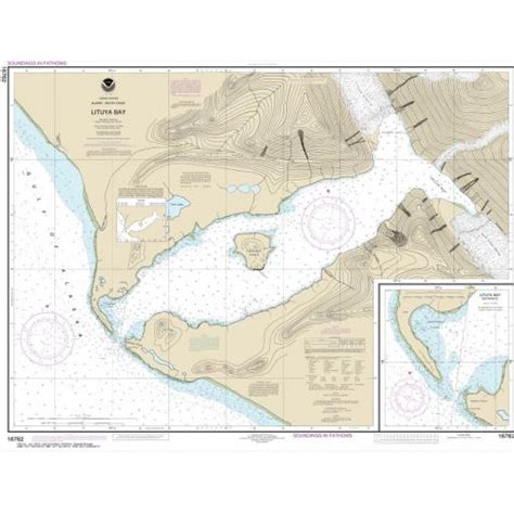 NOAA Chart - Lituya Bay; Lituya Bay Entrance - 16762 - The Map Shop