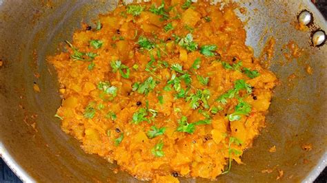 Kaddu Ki Sabji Khati Meethi Pethe Ki Sabji Pumpkin Sabji Punjabi