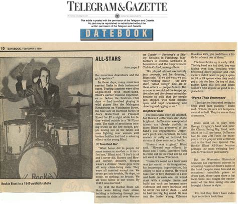 Telegram And Gazette Articles