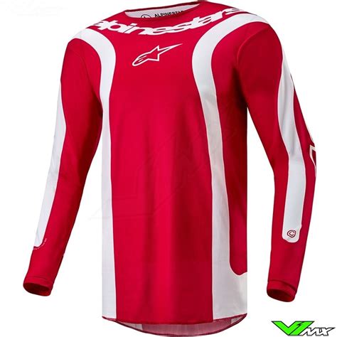 Alpinestars Fluid Lurv Motocross Jersey Mars Red White