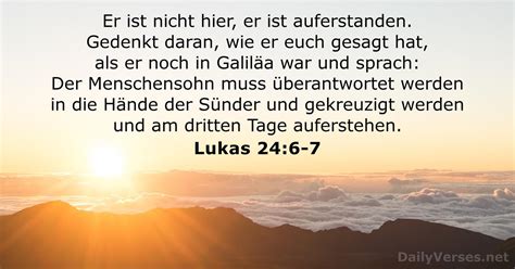 17 April 2022 Bibelvers Des Tages Lukas 24 6 7 DailyVerses Net