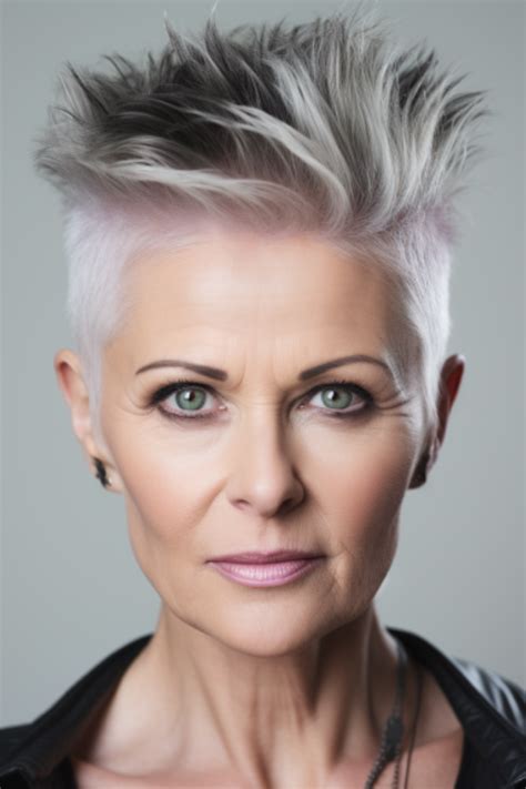 53 Gorgeous Short Haircuts For Women Over 60 This Year Short Spiky