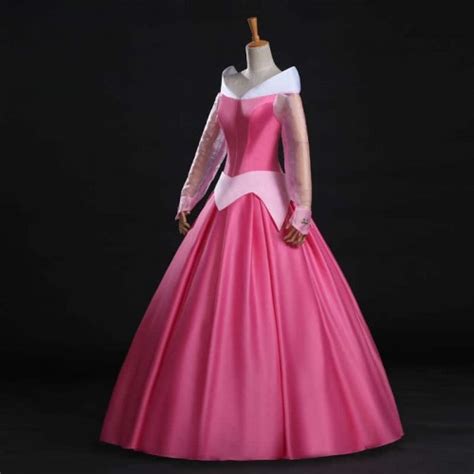 Sleeping Beauty Princess Aurora Pink Dress Cosplay Costume