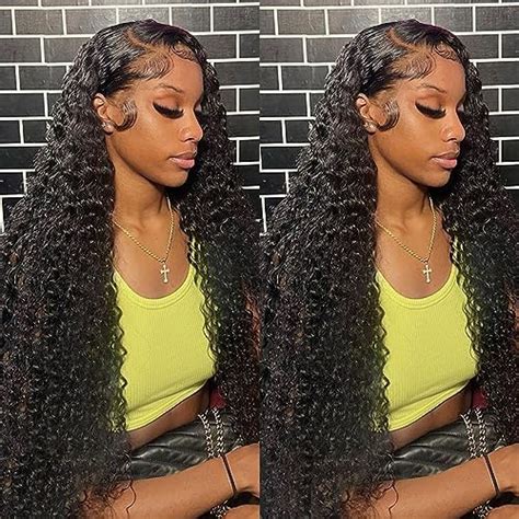 Nantliy Deep Wave Lace Front Wigs Human Hair 13x6 Hd