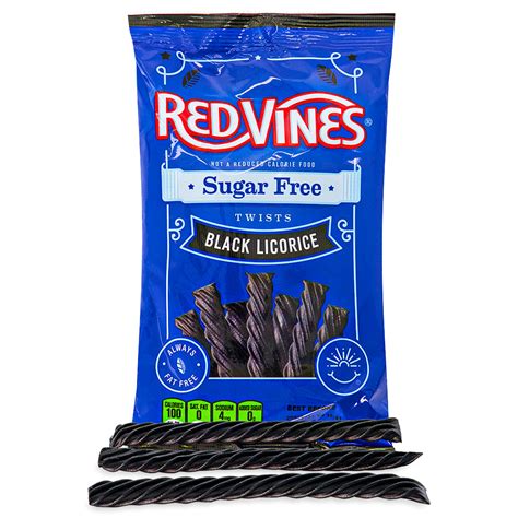 Red Vines Black Licorice Sugar Free 5 Oz Licorice Candy Candy