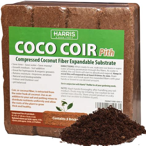 Amazon Harris Coco Coir Pith Bricks Expand To Gallons Of