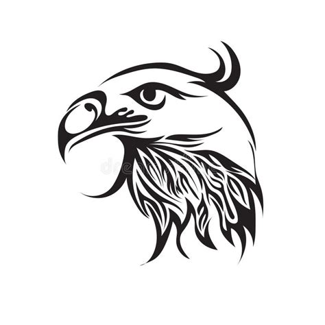 Eagle Tattoo Design Vector Illustration Decorative Design Stock Vector