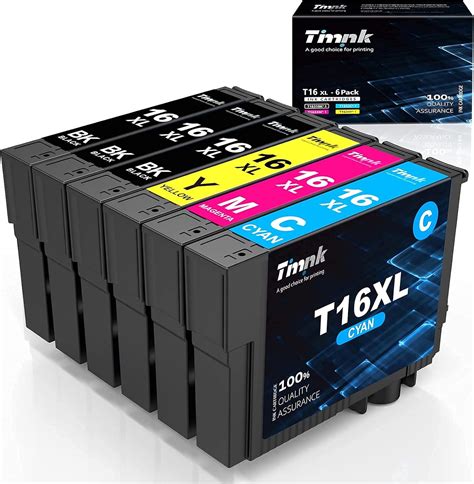 Timink 16XL Replacement Ink Cartridges For Epson 16 16XL 16 XL