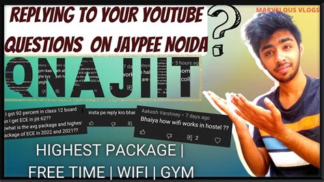 JIIT Jaypee Noida YouTube Most Asked Questions Answered