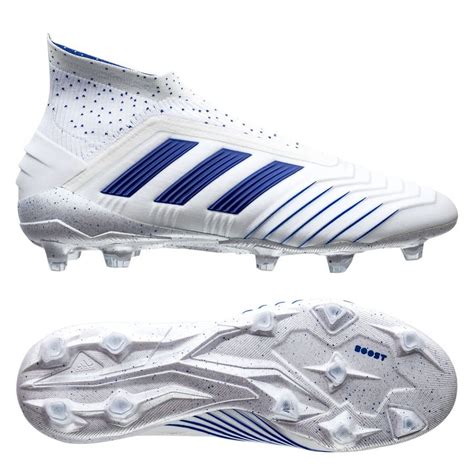 adidas Predator 19+ FG/AG Boost Virtuso - Footwear White/Bold Blue