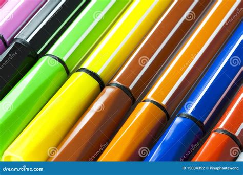 Colored Marker Pens Stock Photo Image Of Blue Color 15034352