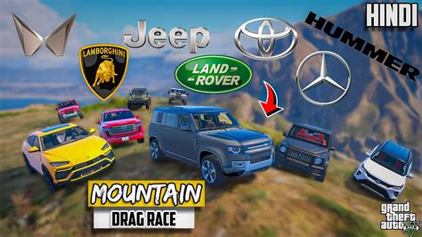 Mountain Off Roading Drag Race Challenge With Best Off Roading Cars