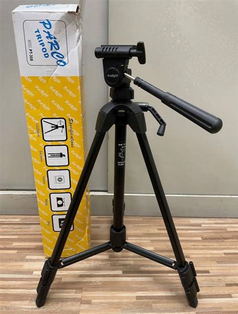 全新 Parco Tripod Pt 308 相機腳架 有盒 攝影器材 攝影配件 腳架 Carousell