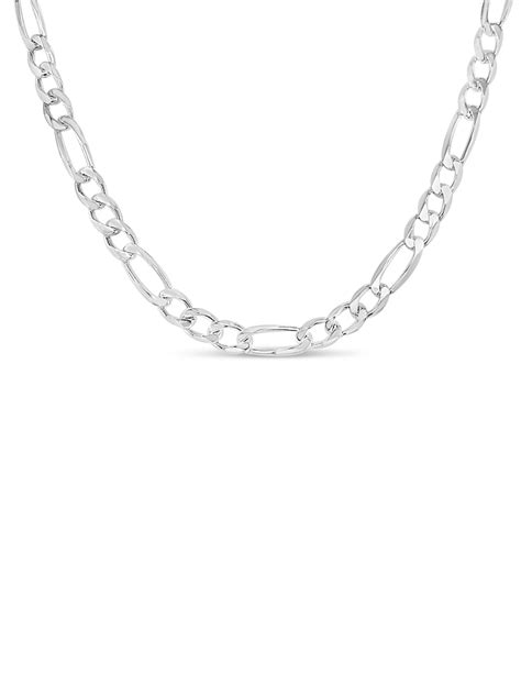 Silver Figaro Chain Necklace / 925 Sterling Silver / Figaro - Etsy