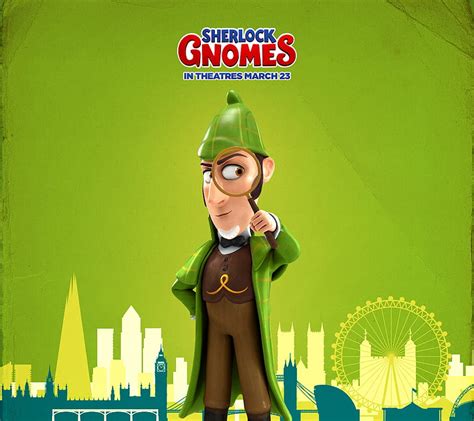 Sherlock Holmes Gnomes Gnomeo Juliet Cartoon Blunt Depp Hd