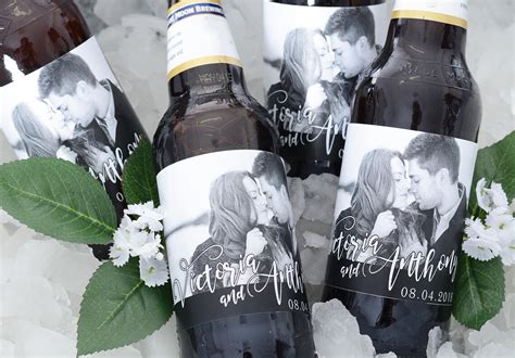 Vintage Wedding Beer Bottle Labels Beer Labels Custom Beer Etsy