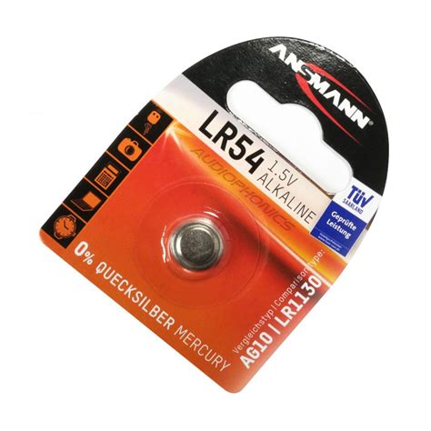 Ansmann Lr Ag Lr Pile Bouton Alcaline V Audiophonics