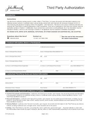 Fillable Online Third Party Authorization Use This Form To Authorize