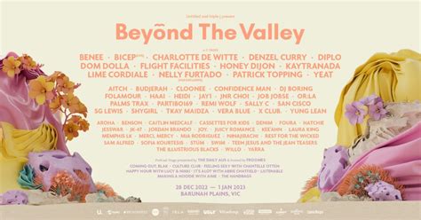 BEYOND THE VALLEY lineup featuring NELLY FURTADO & more