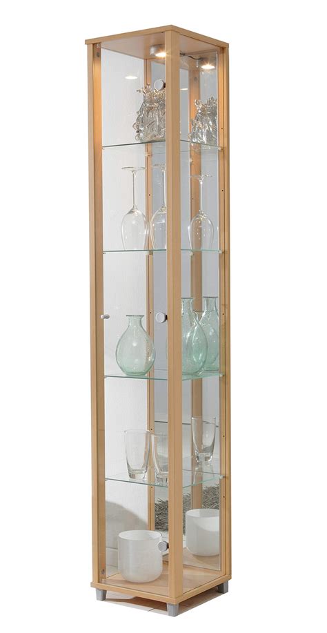 Buy Fully Assembled Home Single Glass Display Cabinet Glass Shelves