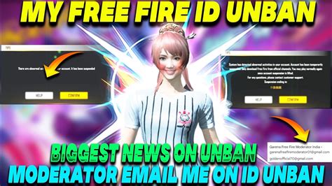 Good News On Id Unban Garena Moderator Send Me Email How To Unban