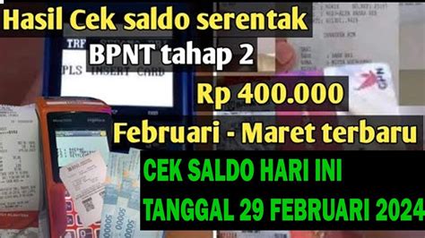 Pkh Hari Ini Cek Saldo Pkh Bpnt Mitigasi Resiko Pangan Hari Ini