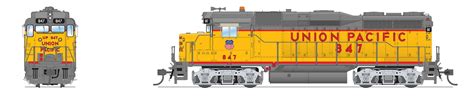 Diesel locomotive - EMD GP30 - UP 847 - UP SHIELD ON CAB - NO-SOUND - DCC-READY - H0 - Broadway ...