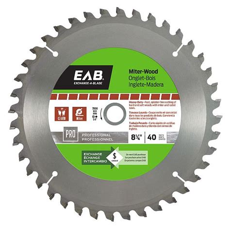 Saw Blades Finishing Miter 8 1/4" | Exchange-A-Blade® | EAB Tool Company