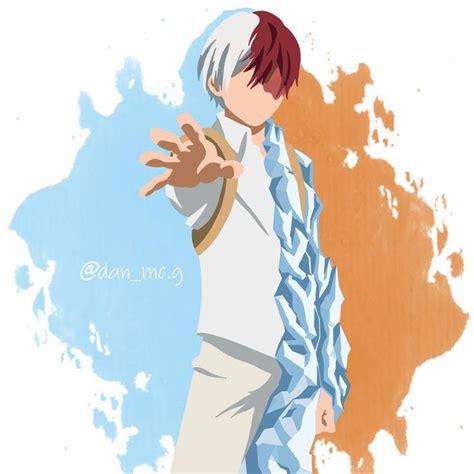 My Hero Academia Minimalist Todoroki By Danmcg2018 My Hero Academia