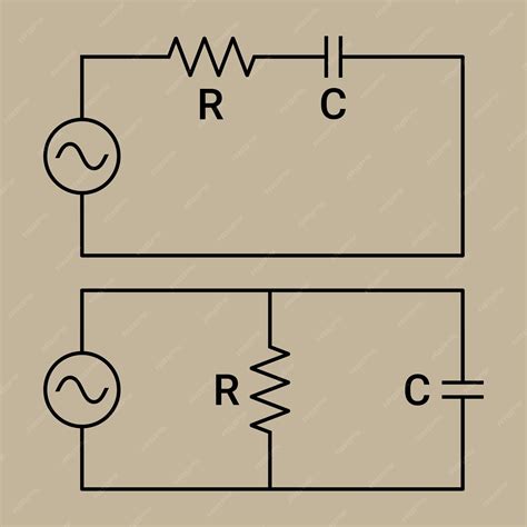 Premium Vector | Series and Parallel RC Circuit