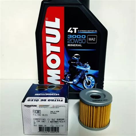 Kit Filtro Leo Burgman Leo Motul W Mercadolivre