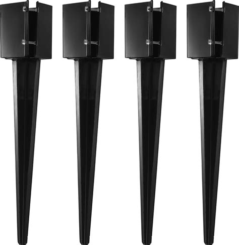 Amazon Xyadx Fence Post Anchor Ground Spike Heavy Duty Black