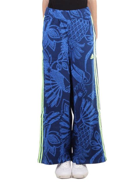 Adidas Originals Farm Rio Wide Leg Pants In Blue Lyst