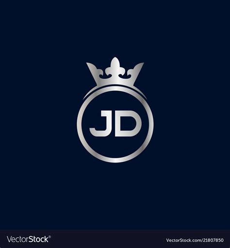 Initial Letter Jd Logo Template Design Royalty Free Vector