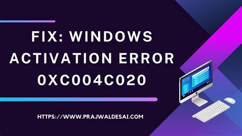 Fix Windows Activation Error Xc C With Easy Methods