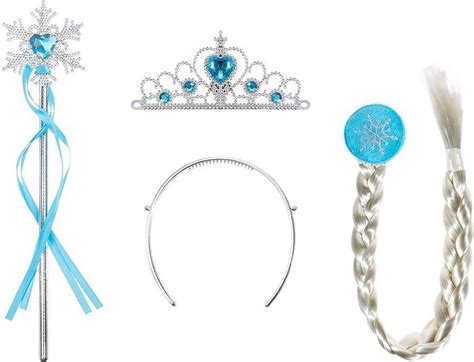 Prinsessen Accessoireset Toverstaf Met Lint Kroon Elsa Vlecht