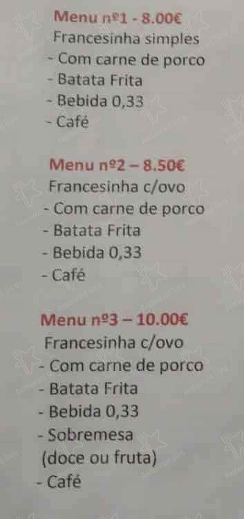 Menu Em Casa Das Francesinhas Restaurante Set Bal Estrada Das Machadas