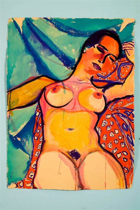 Nude Lying Down Painting By Kirstine Chaffey Saatchi Art