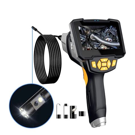 Mm Dual Lens Handheld Industrial Endoscope Camera Inch Screen Ip