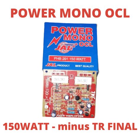 KIT DRIVER POWER OCL 150 WATT MONO MINUS TR FINAL PHB 201 SUPER OCL