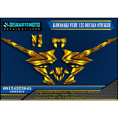 Kawasaki Fury Decals Sticker Shopee Philippines