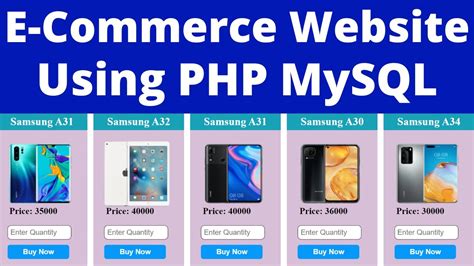 How To Create Ecommerce Website Using PHP MySQL Online Shopping