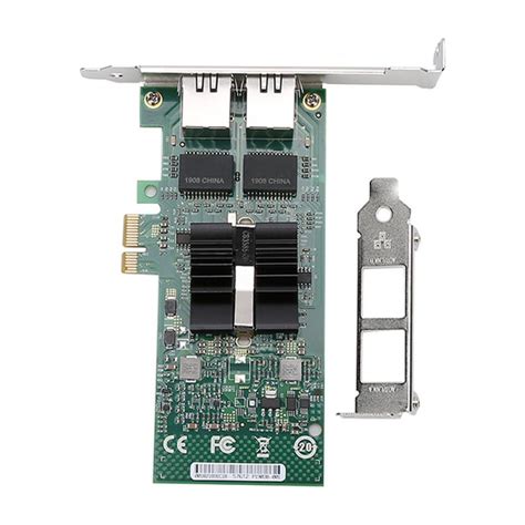 For Intel 82576 T2 Gigabit Pci E Dual Port Network Adapter Card Desktop 1000mbps Server Nic Led