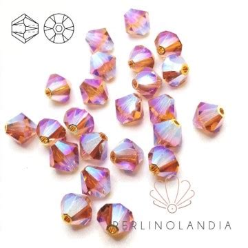 Bicono Swarovski 5321 6mm Topaz AB2x 20 Pezzi Colore Arancione