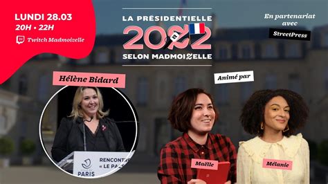 On interviewe Hélène Bidard PCF ce soir à 20h sur Twitch Madmoizelle