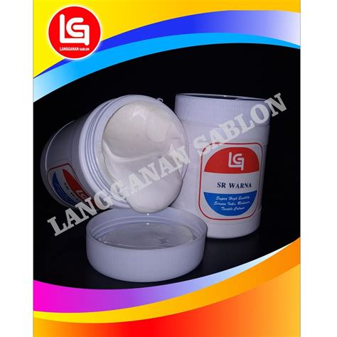 Jual Tinta Sablon Kaos Sr Warna Kemasan Kg Tinta Rubber