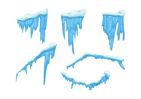 Collection of Icicles 13041582 Vector Art at Vecteezy