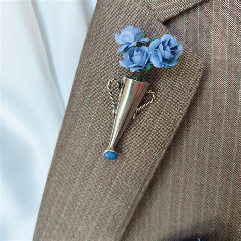 Poirot Lapel Pin Etsy