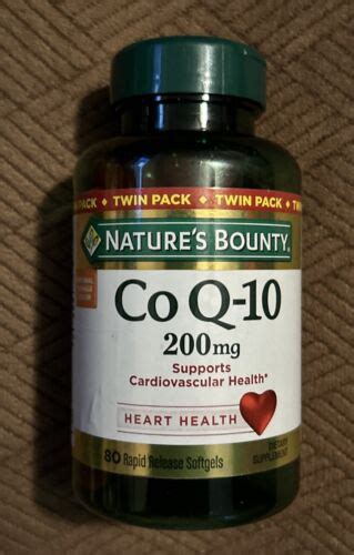 Nature S Bounty Coq10 200 Mg Dietary Supplement 80 Softgels New Exp 1 25 74312171390 Ebay