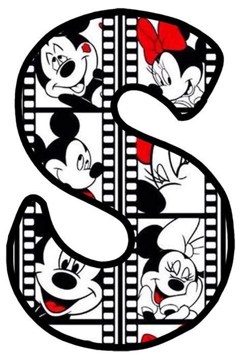 Divertido Abecedario De Mickey Y Minnie Mickey And Minnie Funny Abc